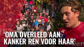 Recordaantal loopt Amsterdam Marathon 47000 deelnemers [upl. by Eesdnil]