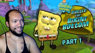 THE BEST SPONGEBOB GAME EVER MADE  SpongeBob Battle for Bikini Bottom part 1 [upl. by Wootten]