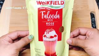 Weikfield falooda mix  how to make weikfield falooda mix  weikfield falooda mix recipe in hindi [upl. by Gnoht]