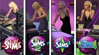 Sims 1 vs Sims 2 vs Sims 3 vs Sims 4  DJ Booth [upl. by Nosnaj]