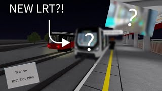 Roblox Delta Line Project  NEW LRT Train testing [upl. by Annim]