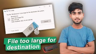 How to Fix File is too large for the destination file system for Pen Drives and USB Storage Drives [upl. by Kubis]