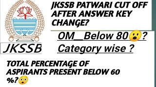 Jkssb patwari cut off 2024 viral video [upl. by Dott]