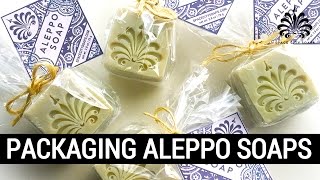 Packaging Aleppo Soaps  SPACE CITY SOAPS [upl. by Meli]