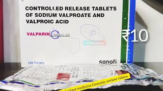 ENGLISH USES OF VALPARIN CHRONO SODIUM VALPROATE valparic acid valparin chrono 300 tablet [upl. by Pesek324]