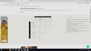 Aircrafts of World War II  Logic Grid Puzzle  Walkthrough [upl. by Eberle]