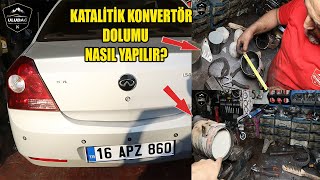 İÇİ BOŞ KATALİTİK KONVERTÖR DOLUMU NASIL YAPILIR  OKSİJEN SENSÖRÜ ARIZASI GEELY FAMİLİA [upl. by Harmon932]