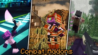 15 Minecraft PE AddonsMods with Incredible Combat [upl. by Eeralav]