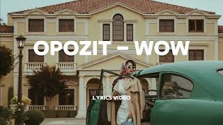 Opozit  Wow Lyrics [upl. by Eilak172]