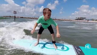 Surfs up as Mel gets a lesson in surfing 🏄‍♀️ ☀️ [upl. by Averat]