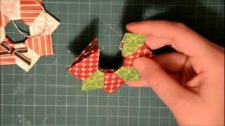 Oragami Christmas Wreath Ornament [upl. by Luthanen]