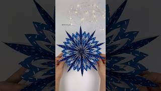 DIY 3D snowflake christmasdecor snowflakes moitoiart paperart papercraft christmasdecorations [upl. by Labana]