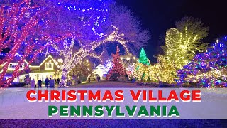 Christmas Village Pennsylvania  Peddlers Village  Christmas Canon  December 2022 [upl. by Anomahs259]