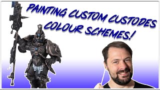 Painting custom Adeptus Custodes colour schemes [upl. by Leonid]