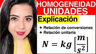 HOMOGENEIDAD DIMENSIONAL Explicación completa [upl. by Zebulen]