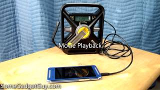 Review ETON FRX3 Emergency Radio amp Cell Phone Charger  Handcrank amp Solar Powered [upl. by Niamrej]