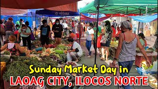 LAOAG CITY ILOCOS NORTE  PALENGKE TOUR Vibrant Market Day Scene of Laoag City Public Market [upl. by Derby]