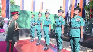 Chief of Army Staff in Nepali Army Welcomed to the Headquarters with Military Honours [upl. by Tali]