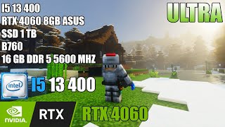 minecraft  i5 13400  RTX 4060 8gb 16 gb ddr 5 [upl. by Lerraf78]