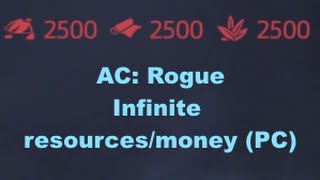 Assassins creed Rogue INFINITE SUPPLIESMONEY CHEAT [upl. by Nairahcaz]