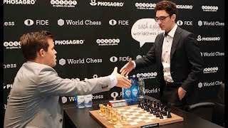 TRIUMPH IM TIEBREAK Weltmeister Carlsen vernichtet Herausforderer [upl. by Zelde345]