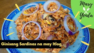 Sautéed Sardines with Egg  Ginisang Sardinas na may Itlog [upl. by Stanhope]