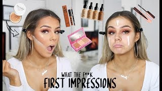 WHAAAT SHOOK  FULL FACE OF FIRST IMPRESSIONS [upl. by Kral]