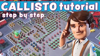 CALLISTO  step by step TUTORIAL 🤓 learn HOW TO SOLO  BOOM BEACH operation gameplayattack strategy [upl. by Aihsenat446]