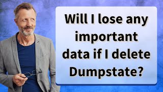 Will I lose any important data if I delete Dumpstate [upl. by Cram]