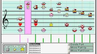 Hitchhikers Guide to the Galaxy Song  Mario Paint Composer  8Bit Synth Chip  Hitch Hikers [upl. by Noswad]