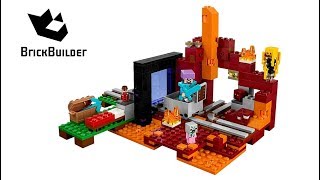 LEGO MINECRAFT 21143 The Nether Portal  Speed Build for Collecrors  Collection 57 sets [upl. by Atiuqrahc]