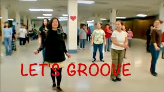 Lets Groove Line Dance [upl. by Aerdma]