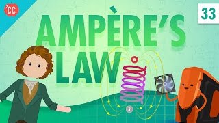 Ampères Law Crash Course Physics 33 [upl. by Khorma]