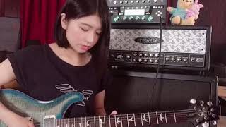 BANDMAID quotDaydreamingquot guitar solo cover [upl. by Zanlog629]