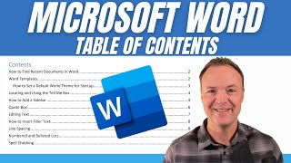 Quickly Add a Table of Contents in Microsoft Word [upl. by Navi466]