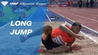 Juan Miguel Echevarría Jumps 883 To Win Mens Long Jump  IAAF Diamond League Stockholm 2018 [upl. by Notyep]