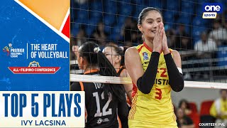 Ivy Lacsina Top 5 plays  2023 PVL AllFilipino Conference [upl. by Tupler]