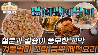 제철 요리 모음집시즌2 철분과 칼슘이 풍부한 꼬막 겨울 별미 꼬막 듬뿍 제철 요리  제철누나 [upl. by Rand646]