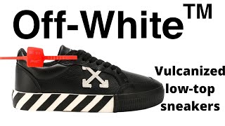 OFF WHITE Vulcanized lowtop sneakers TOP Unboxing amp Review  luxury reviews shoes and clothes [upl. by Britta]