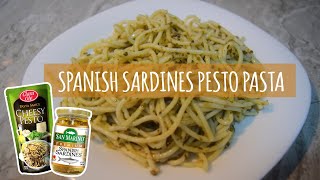 Spanish Sardines Pesto Pasta  Quick and Easy Recipe  Simple Meal Idea [upl. by Tadeo]