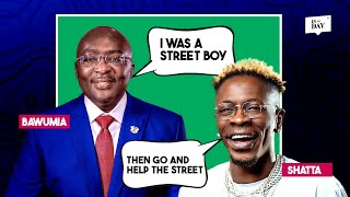 Shatta Wale questions Dr Bawumia Bawumia answers in pidginGhanaian Politics Meets Showbiz [upl. by Rebba]