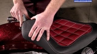 How to Install a Motorcycle Seat on Your HarleyDavidson by JampP Cycles [upl. by Esimehc]