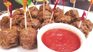 Fried Beef meatballs recipe  Easy beef ballseasy kofta recipe home made beef kofta [upl. by Anirb267]