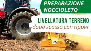 Preparazione NOCCIOLETO LIVELLATURA TERRENO dopo Scasso con Rippatura [upl. by Atniuqal]