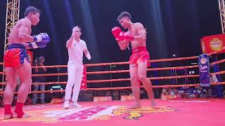 ឃឹម បូរ៉ា🇰🇭VS🇱🇦KHAMPOO boxing kunkhmerfighter muaythai sports Khampoo khimboraឃឹមបូរ៉ា [upl. by Annayat]