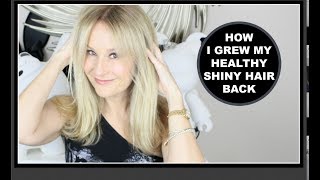 HOW I GREW MY HEALTHY HAIR BACK  NADINE BAGGOTT [upl. by Naamann]