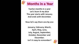 Months of the Year Song  January February March and More Nursery Rhymes for Kids childrenssongs [upl. by Hebert]