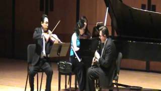 Darius Milhaud Suite Mvt 2 Live at University of Houston Moores School of Music Trio Solari [upl. by Assenev]