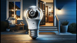 🏡 Alkivision 2K Light Bulb Security Camera Wireless Outdoor Review 🏡 [upl. by Esille181]