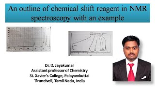 An outline of chemical shift reagent in NMR spectroscopy with an example [upl. by Ashleigh194]